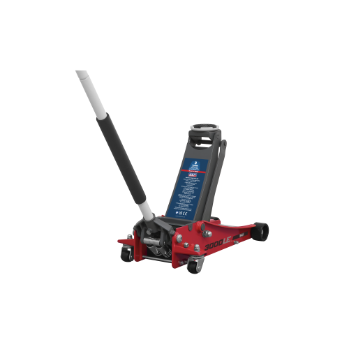 Sealey 3000LE Trolley Jack 3tonne Low Profile Rocket Lift Red