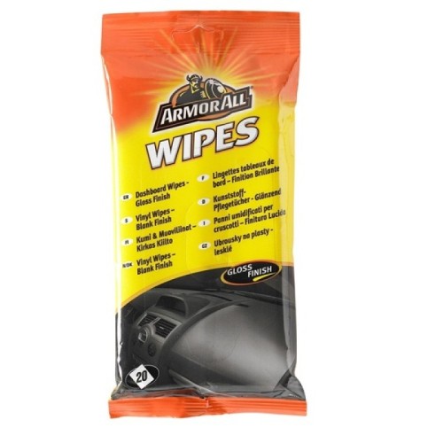 Armor All 36020ML Dashboard Wipes - Gloss Finish - Pack Of 20