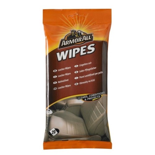 Armor All 39020ML Leather Wipes - Pack Of 20