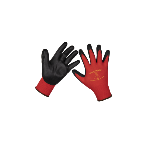 Sealey 9125L Flexi Grip Nitrile Palm Gloves (Large) - Pair