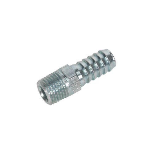 Sealey AC09 Screwed Tailpiece Male 1/4"BSPT - 3/8" Hose Pack of 5