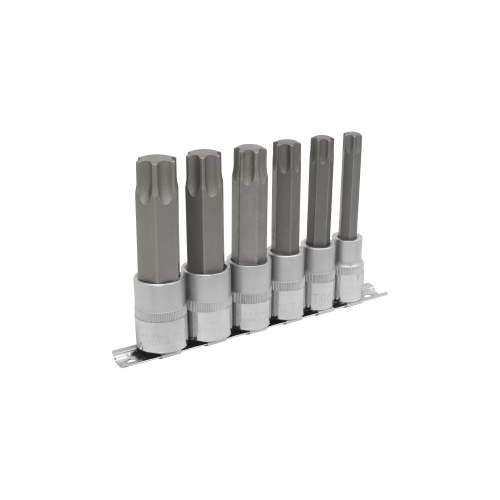 Sealey AK627 TRX-Star* Socket Bit Set 6pc 1/2"Sq Drive 100mm