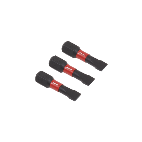 Sealey AK8202 Slotted 5.5mm Impact Power Tool Bits 25mm - 3pc