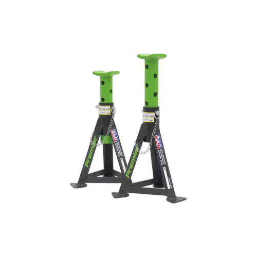 Sealey AS3G Axle Stands (Pair) 3 Tonne Capacity per Stand - Green