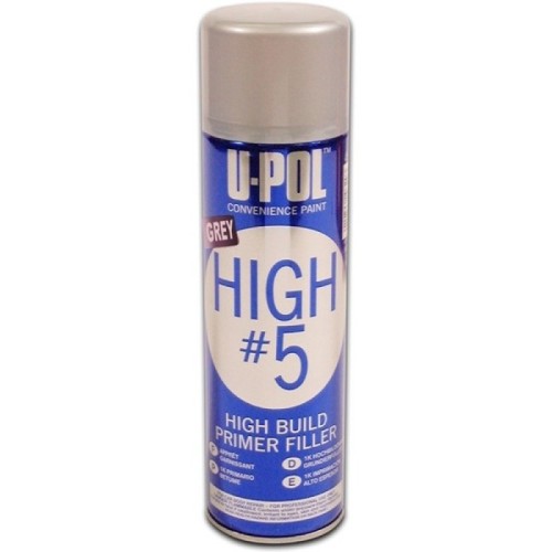 U-POL HIGHG/AL High5 Primer - Grey - 450ml