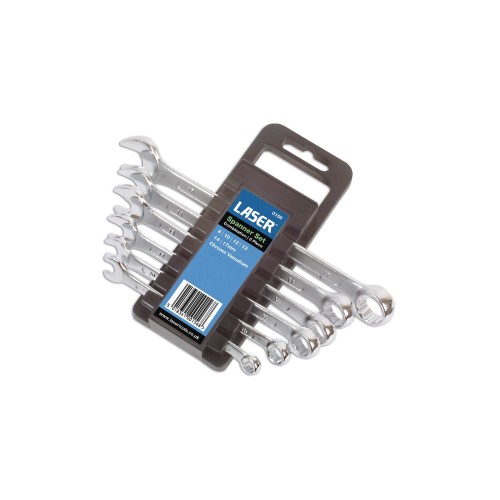 Laser Tools 156 Combination Spanner Set 6pc 0
