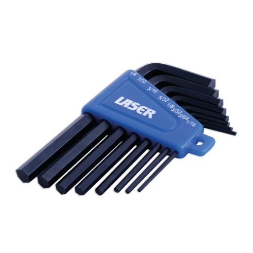 Laser Tools 267 Imperial Hex Key Set 8pc 0