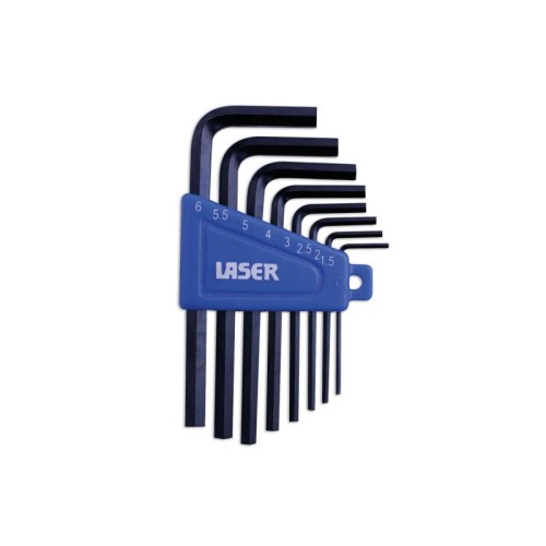 Laser Tools 268 Metric Hex Key Set 8pc 0