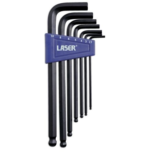 Laser Tools 272 Ball End Hex Key Set 7pc 0