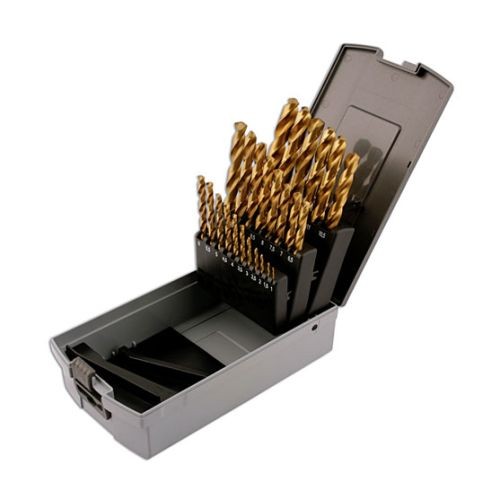 Laser Tools 32995 Tin Coated Drill Set - Metric 25pc