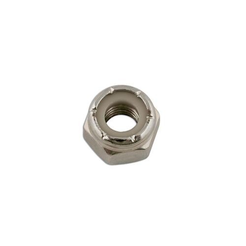 Laser Tools 33120 Steel UNF Nyloc Nuts 1/4in 100pc