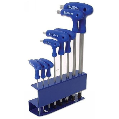 Laser Tools 3333 T-Handle Hex Key Set 8pc