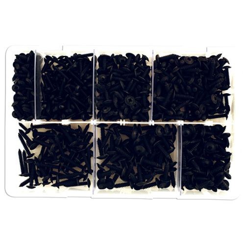 Laser Tools 35002 Assorted Self Tapping Black Flanged Screws Box 700pc