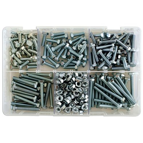 Laser Tools 35010 Assorted M6 Setscrews & Nuts Box 295pc
