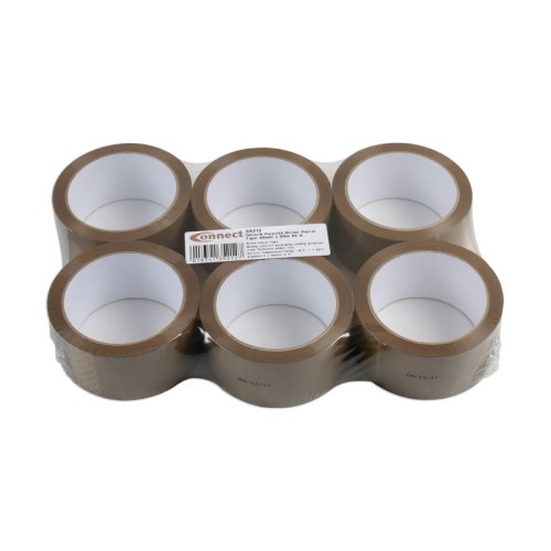 Laser Tools 35212 General Purpose Brown Parcel Tape 48mm x 66m 6pc
