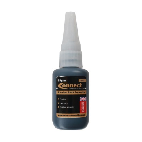 Laser Tools 35301 Black Superglue C480 Bottle 20g