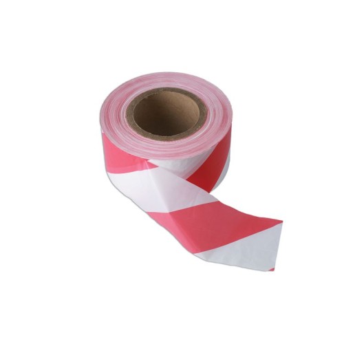 Laser Tools 35365 Red & White Barrier Tape 75mm x 500m Non Adhesive 1pc