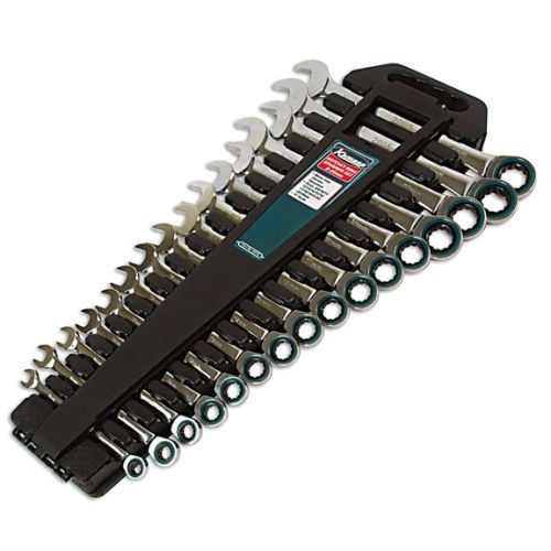 Laser Tools 55774 Ratchet Ring Spanner Set 16pc