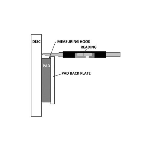 Laser Tools 6678 Brake Pad Thickness Gauge