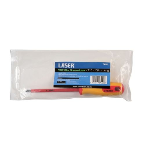 Laser Tools 7450 Insulated Star* Screwdriver T15