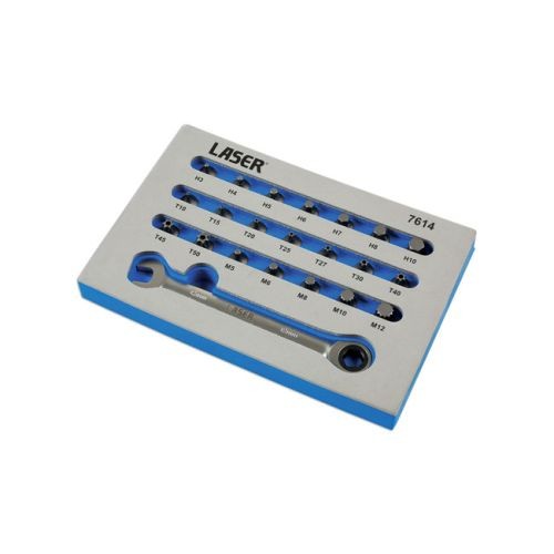 Laser Tools 7614 Low Profile Bit Set 22pc
