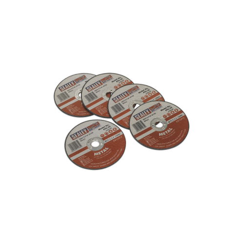 Sealey PTC/3C5 Cutting Disc Ã˜75 x 2mm Ã˜10mm Bore Pack of 5