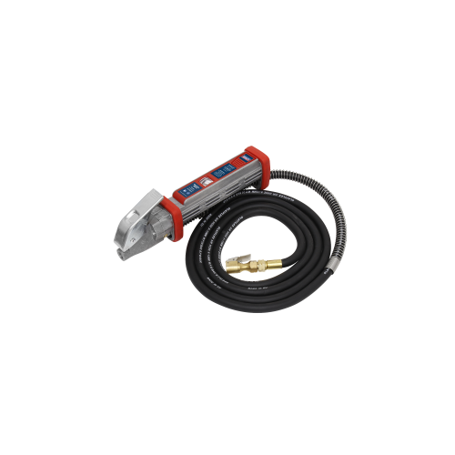 Sealey SA372 Tyre Inflator 2.7m Hose with Clip-On Connector