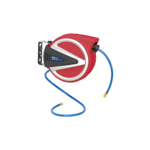 Sealey SA812 Retractable Air Hose Reel 12m Ã˜6.5mm ID - PU Hose