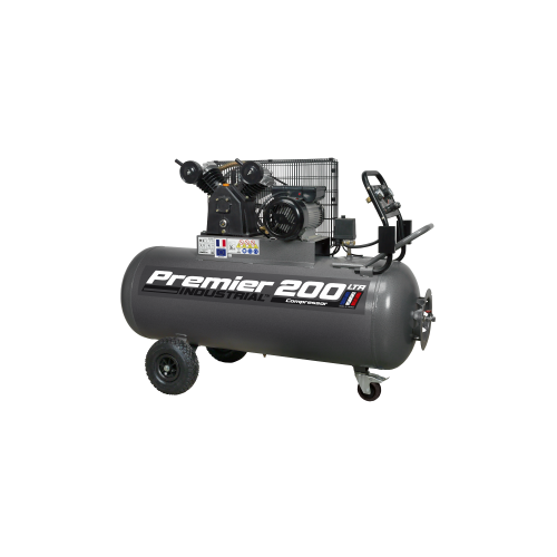 Sealey SAC3203B Air Compressor 200L Belt Drive 3hp with Front Control Panel