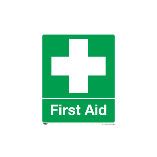 Sealey SS26P1 Safety Sign - First Aid - Rigid Plastic